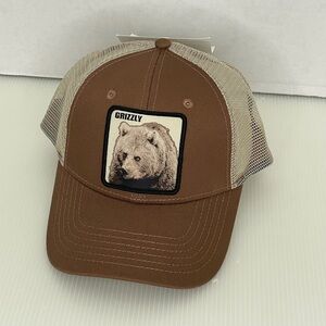 H3 Sportsgear Grizzly Bear SnapBack Trucker Hat Cap Brown-NEW